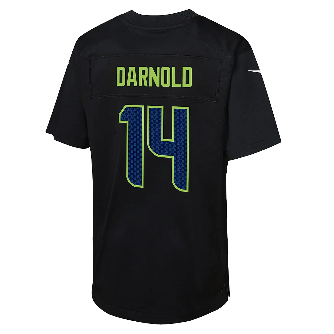 Zennovawear Sam Darnold Seattle Seahawks Youth Super Bowl LX Carbon Fashion Game Jersey - Black