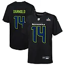 Zennovawear Sam Darnold Seattle Seahawks Youth Super Bowl LX Carbon Fashion Game Jersey - Black