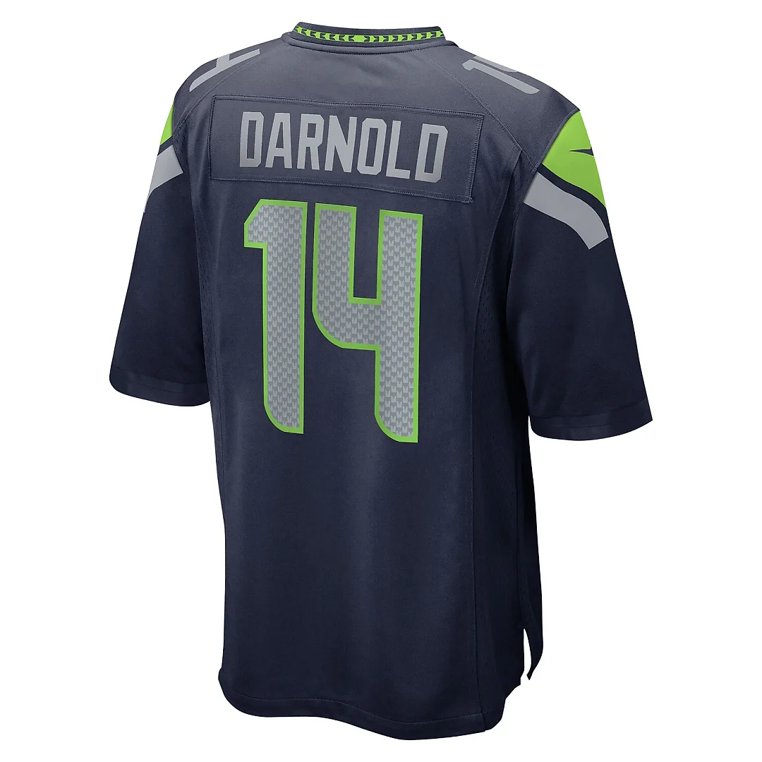 Zennovawear Sam Darnold Seattle Seahawks Youth Team Game Jersey - College Navy