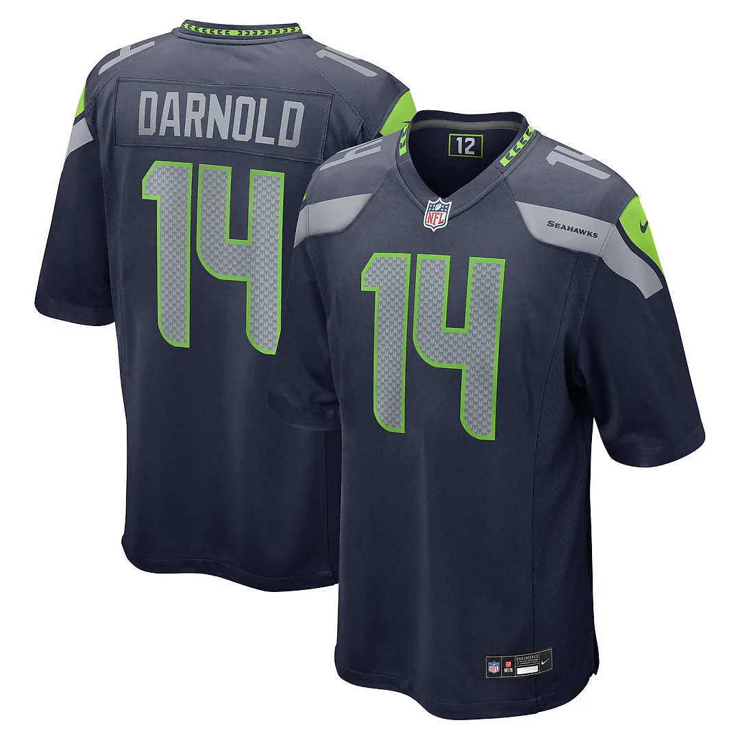 Zennovawear Sam Darnold Seattle Seahawks Youth Team Game Jersey - College Navy