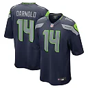Zennovawear Sam Darnold Seattle Seahawks Youth Team Game Jersey - College Navy