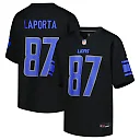 Zennovawear Sam LaPorta Detroit Lions Youth Game Jersey - Black