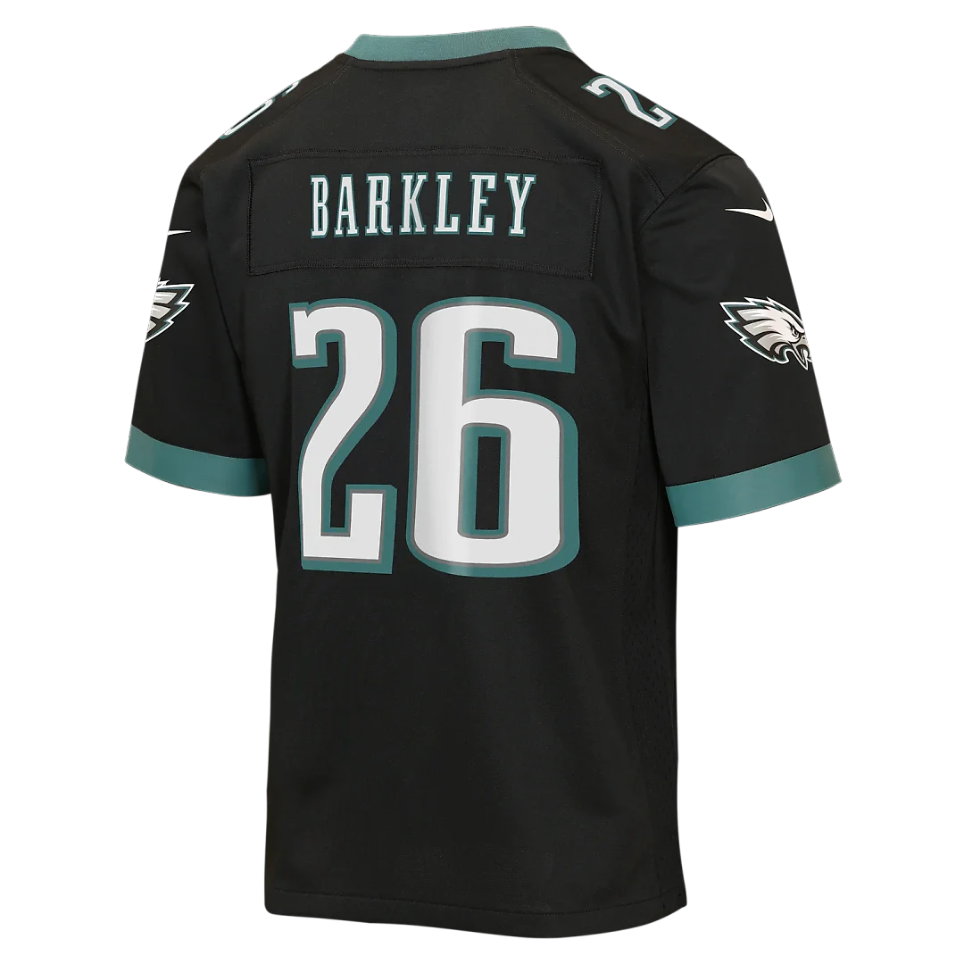 Zennovawear Saquon Barkley Philadelphia Eagles Youth Alternate Game Jersey - Black