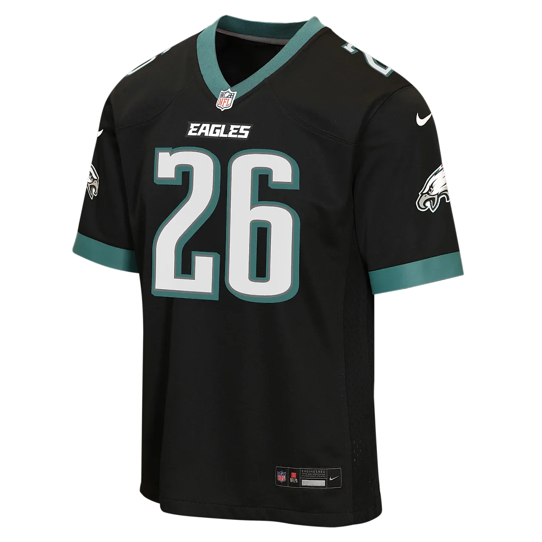 Zennovawear Saquon Barkley Philadelphia Eagles Youth Alternate Game Jersey - Black