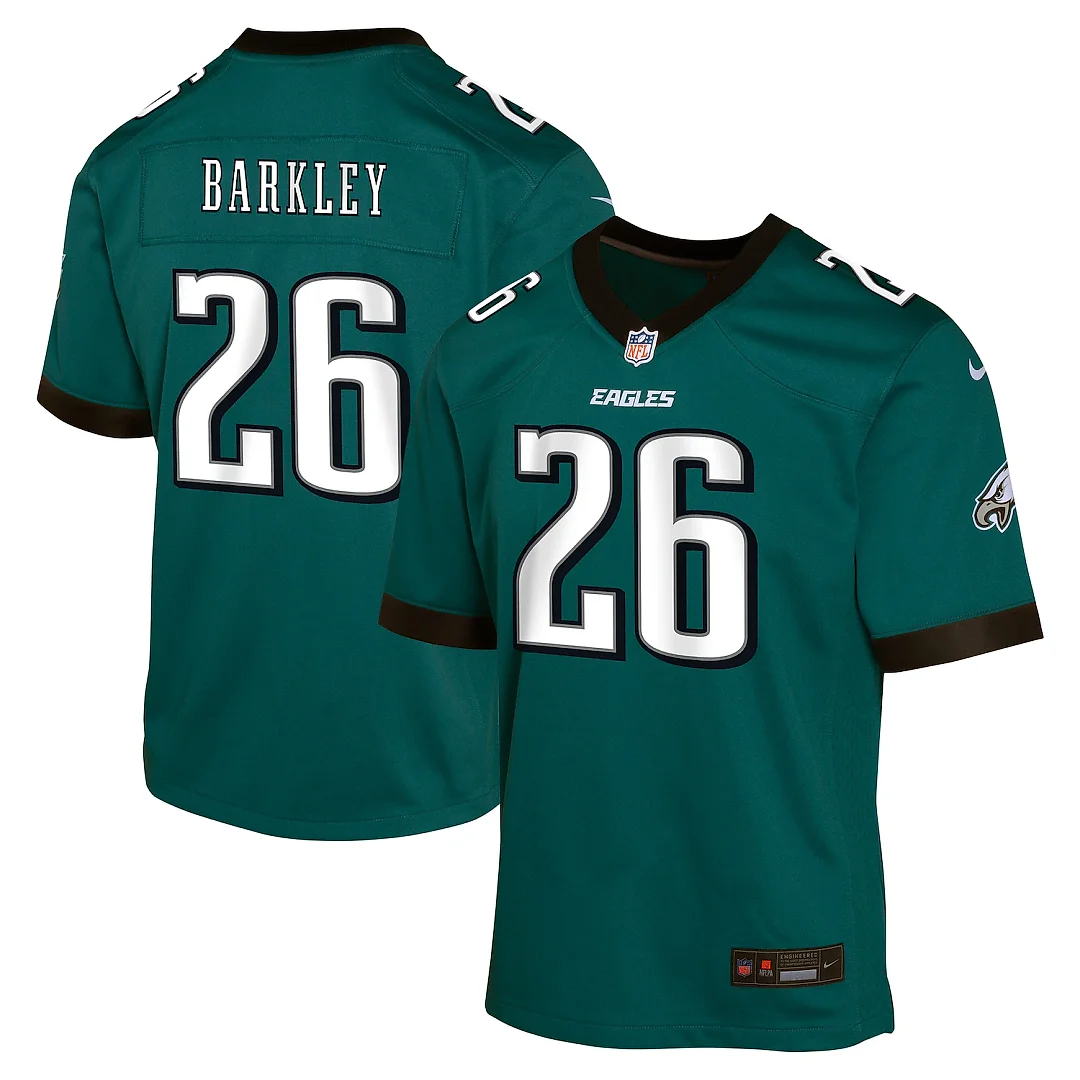 Zennovawear Saquon Barkley Philadelphia Eagles Youth Game Jersey - Green