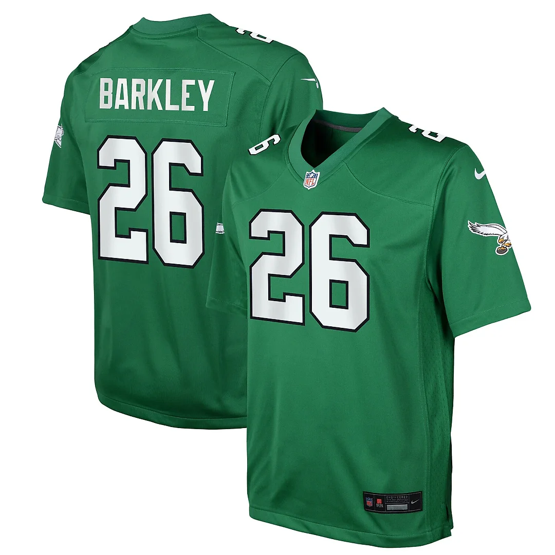 Zennovawear Saquon Barkley Philadelphia Eagles Youth Game Jersey - Kelly Green