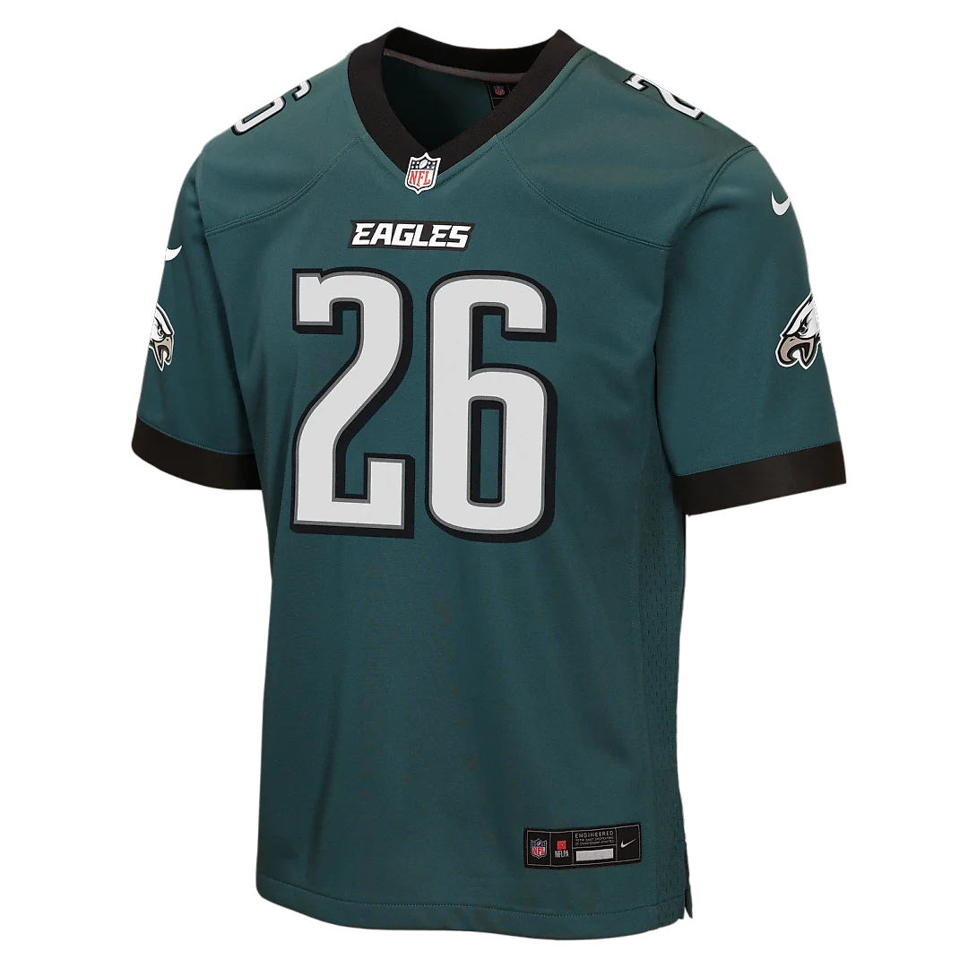 Zennovawear Saquon Barkley Philadelphia Eagles Youth Team Game Jersey - Midnight Green