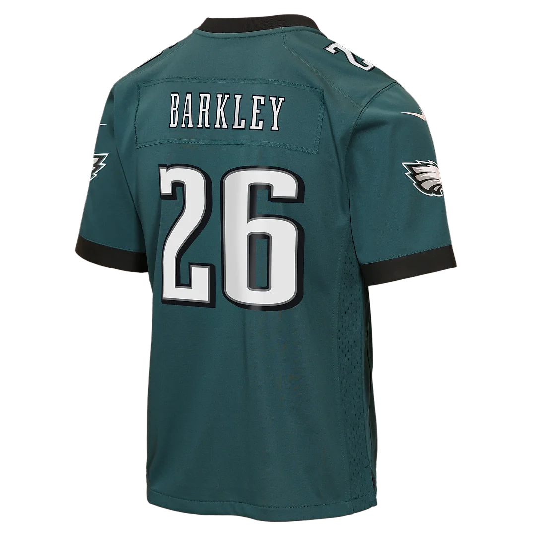 Zennovawear Saquon Barkley Philadelphia Eagles Youth Team Game Jersey - Midnight Green