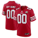 Zennovawear San Francisco 49ers Youth 80th Anniversary Custom Game Jersey - Scarlet