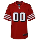 Zennovawear San Francisco 49ers Youth Alternate Custom Game Jersey - Scarlet