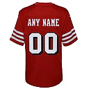 Zennovawear San Francisco 49ers Youth Alternate Custom Game Jersey - Scarlet
