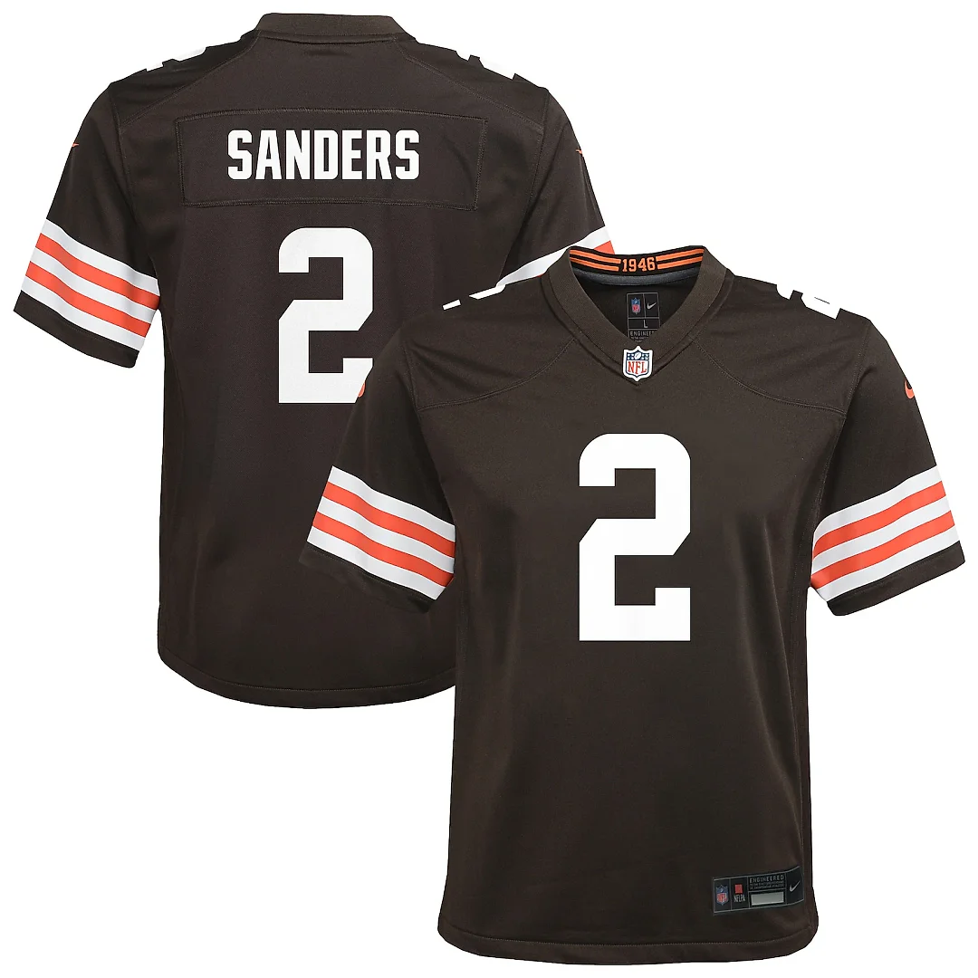 Zennovawear Shedeur Sanders Cleveland Browns Youth Game Jersey - Brown