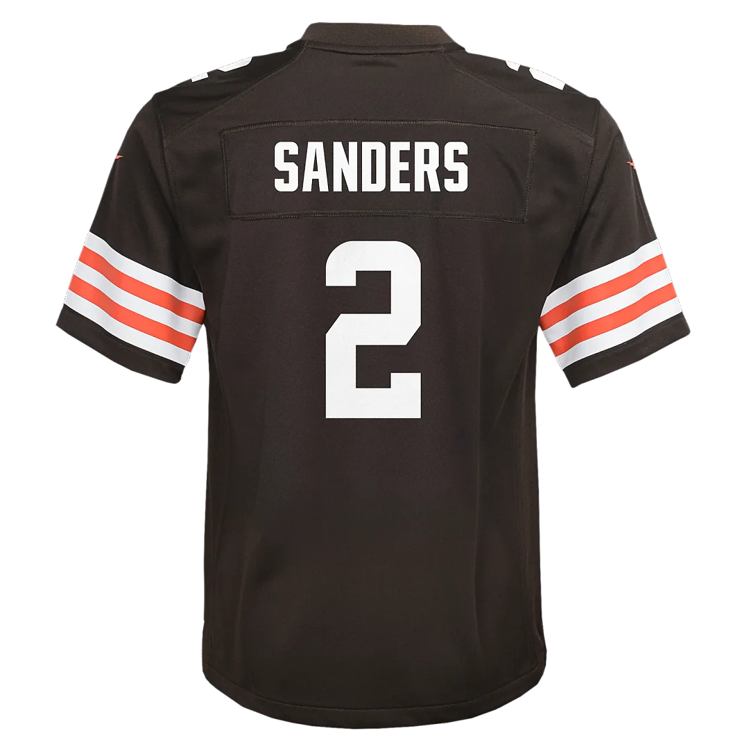 Zennovawear Shedeur Sanders Cleveland Browns Youth Game Jersey - Brown
