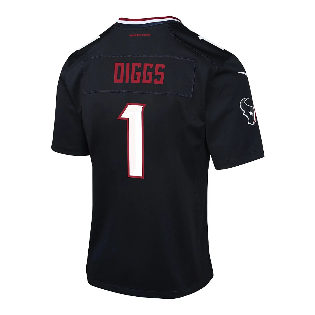 Zennovawear Stefon Diggs Houston Texans Youth Team Player Game Jersey - Navy