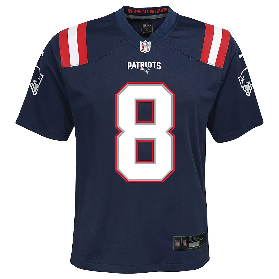 Zennovawear Stefon Diggs New England Patriots Youth Team Game Jersey - Navy