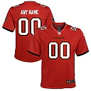 Zennovawear Tampa Bay Buccaneers Youth Custom Game Jersey - Red