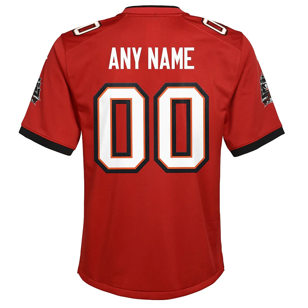 Zennovawear Tampa Bay Buccaneers Youth Custom Game Jersey - Red