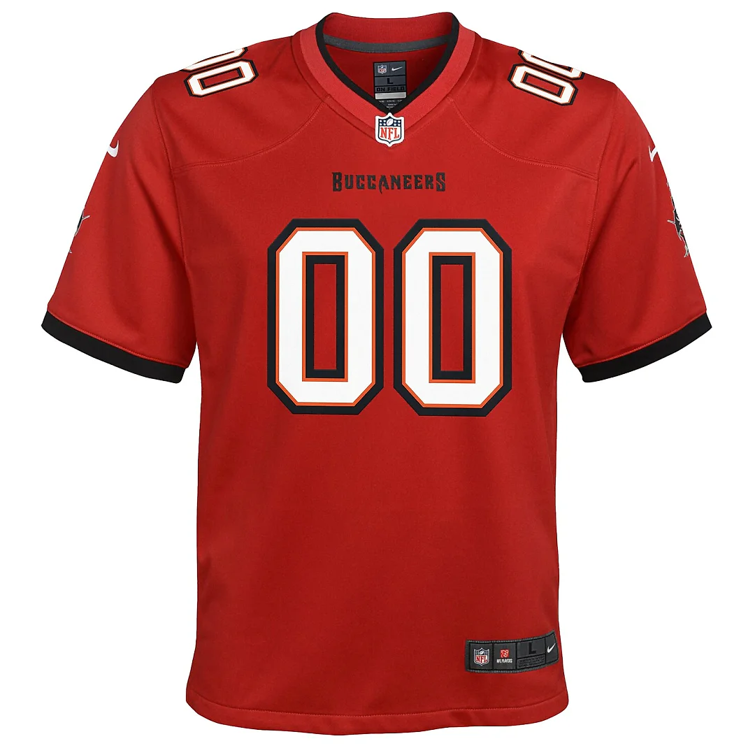 Zennovawear Tampa Bay Buccaneers Youth Custom Game Jersey - Red