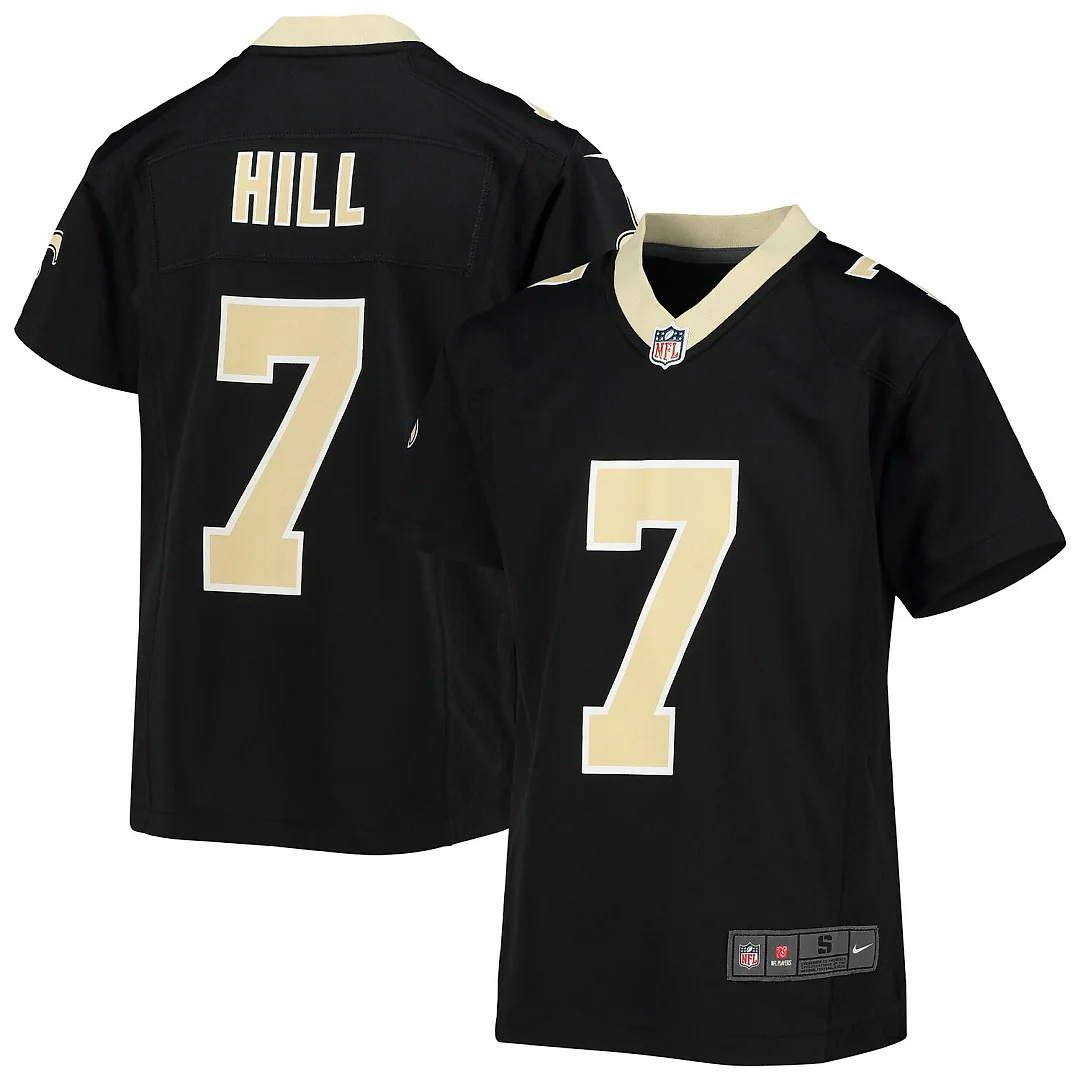 Zennovawear Taysom Hill New Orleans Saints Youth Game Jersey - Black