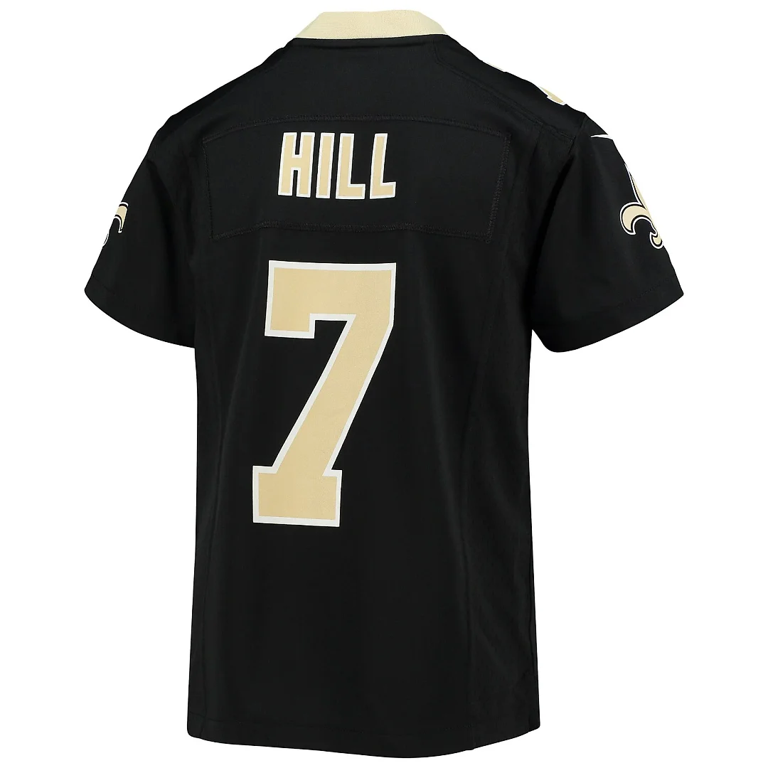 Zennovawear Taysom Hill New Orleans Saints Youth Game Jersey - Black