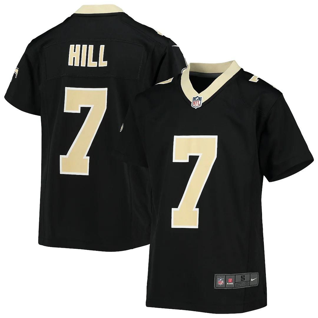 Zennovawear Taysom Hill New Orleans Saints Youth Game Jersey - Black