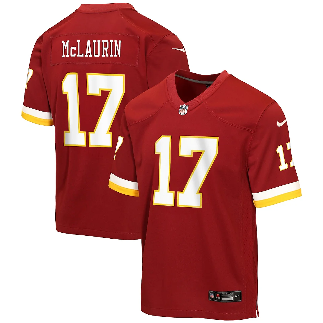 Zennovawear Terry McLaurin Washington Commanders Youth Game Jersey - Burgundy