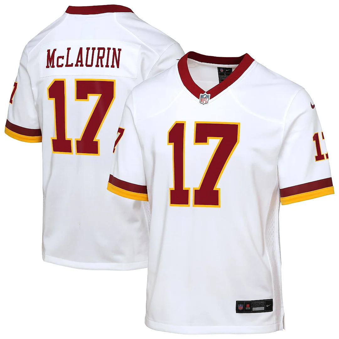 Zennovawear Terry McLaurin Washington Commanders Youth Game Super Bowl Era Jersey - White