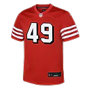 Zennovawear The Faithful San Francisco 49ers Youth Alternate 2 Game Jersey - Scarlet