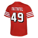 Zennovawear The Faithful San Francisco 49ers Youth Alternate 2 Game Jersey - Scarlet
