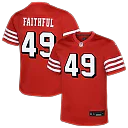Zennovawear The Faithful San Francisco 49ers Youth Alternate 2 Game Jersey - Scarlet