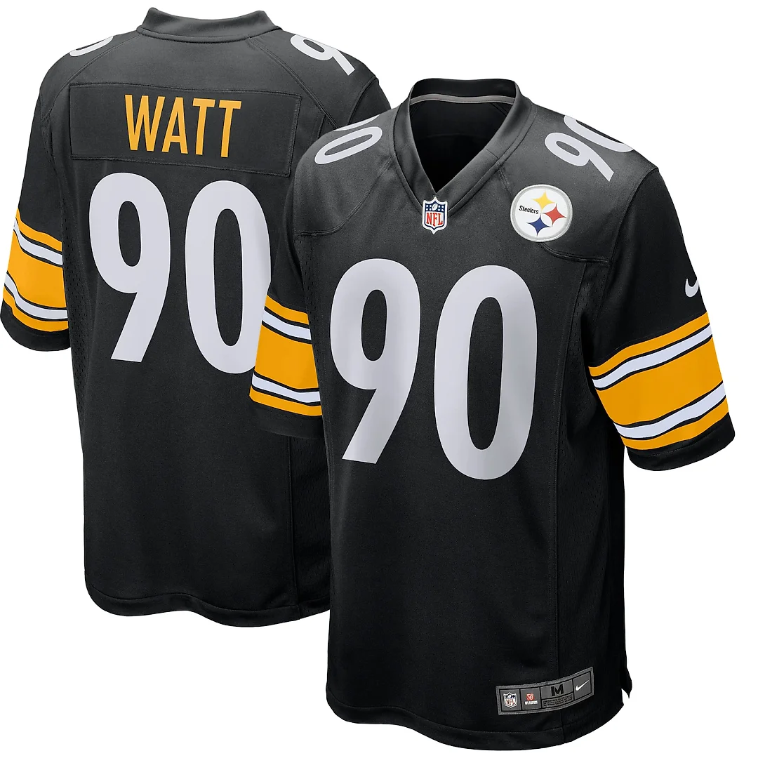 Zennovawear T.J. Watt Pittsburgh Steelers Youth Game Jersey - Black