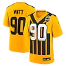 Zennovawear T.J. Watt Pittsburgh Steelers Youth Alternate 1933 Throwback Game Jersey - Gold
