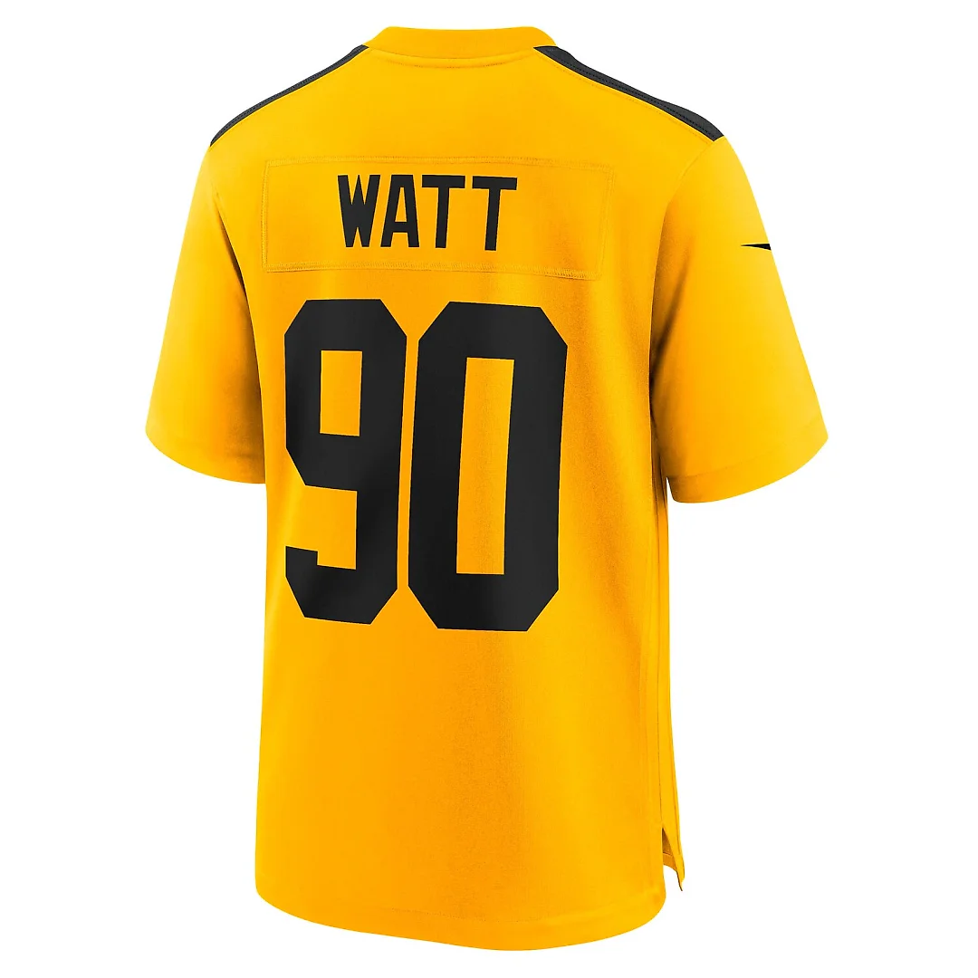 Zennovawear T.J. Watt Pittsburgh Steelers Youth Alternate 1933 Throwback Game Jersey - Gold