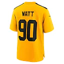 Zennovawear T.J. Watt Pittsburgh Steelers Youth Alternate 1933 Throwback Game Jersey - Gold