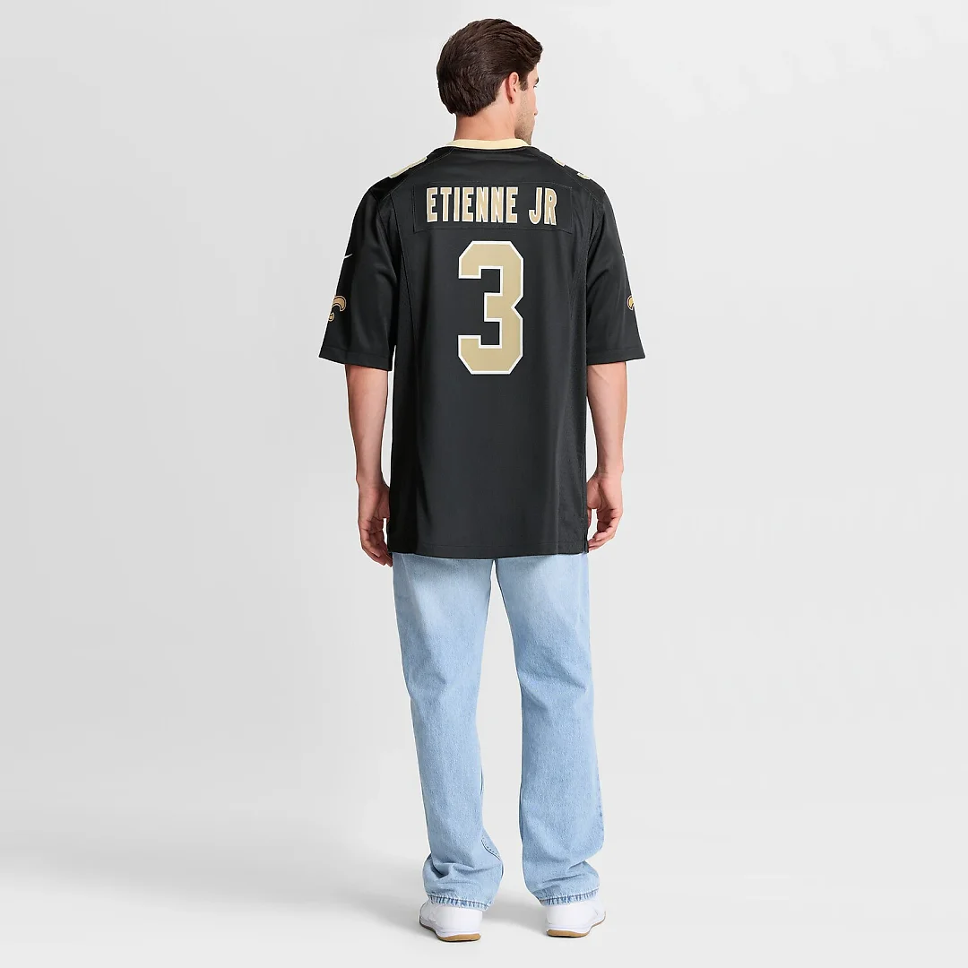 Zennovawear Travis Etienne Jr New Orleans Saints Youth Game Jersey - Black
