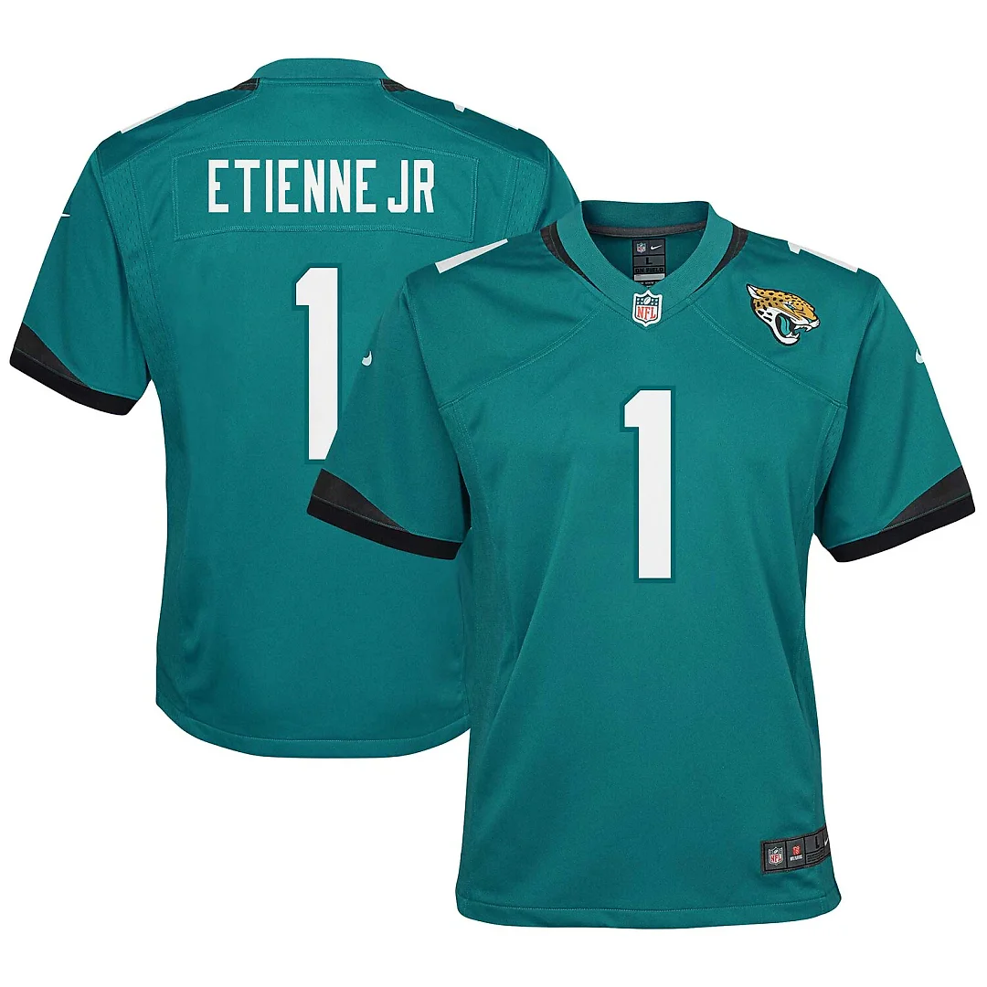 Zennovawear Travis Etienne Jacksonville Jaguars Youth Game Jersey - Teal