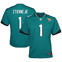 Zennovawear Travis Etienne Jacksonville Jaguars Youth Game Jersey - Teal