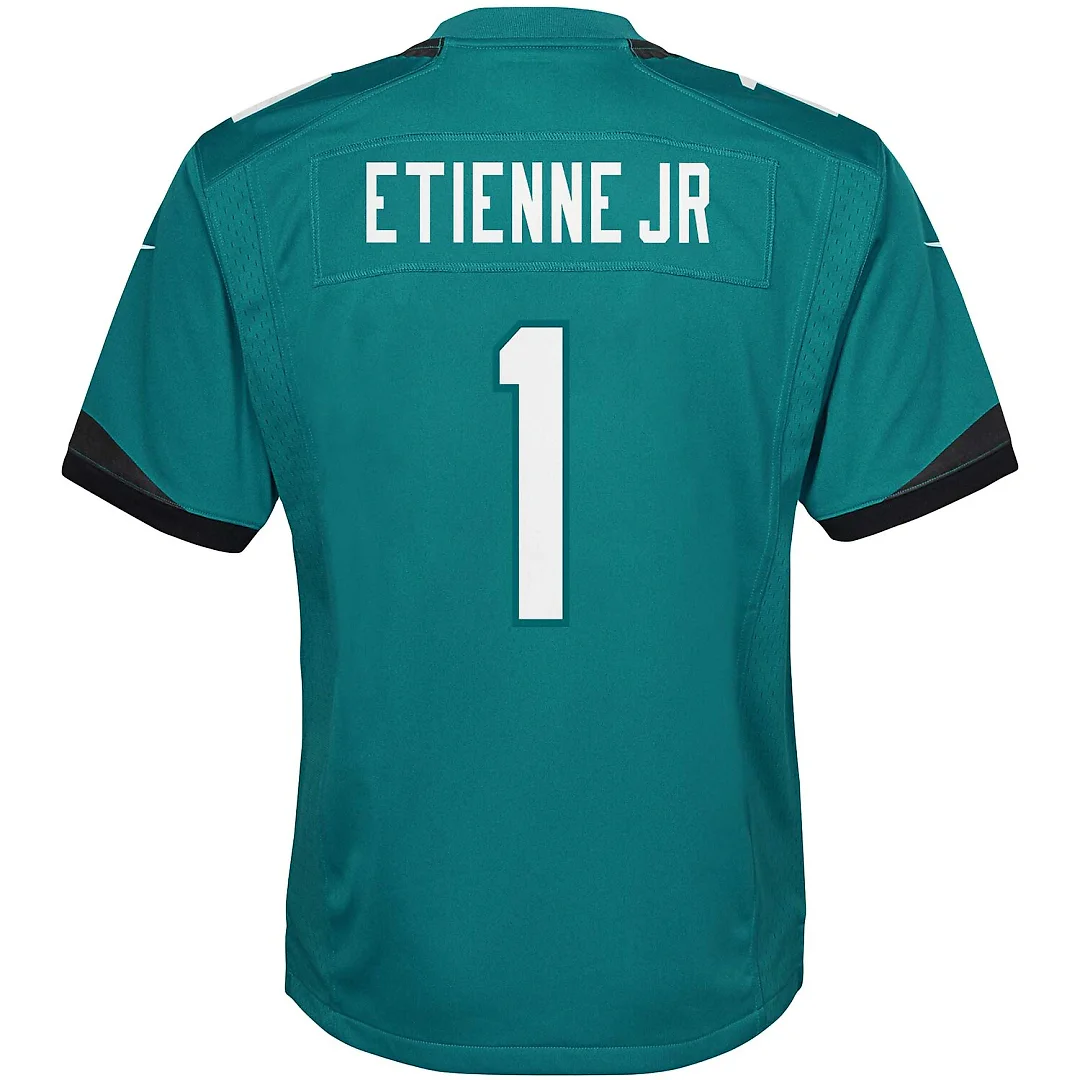 Zennovawear Travis Etienne Jacksonville Jaguars Youth Game Jersey - Teal