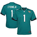 Zennovawear Travis Etienne Jacksonville Jaguars Youth Game Jersey - Teal