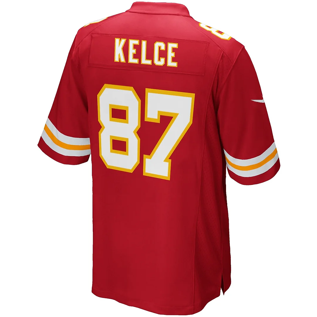 Zennovawear Travis Kelce Kansas City Chiefs Youth Game Jersey - Red