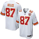 Zennovawear Travis Kelce Kansas City Chiefs Youth Game Jersey - White