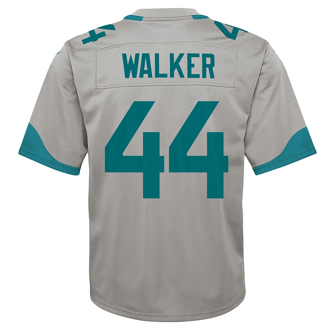 Zennovawear Travon Walker Jacksonville Jaguars Youth Inverted Game Jersey - Silver