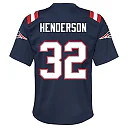 Zennovawear TreVeyon Henderson New England Patriots Youth Team Game Jersey - Navy