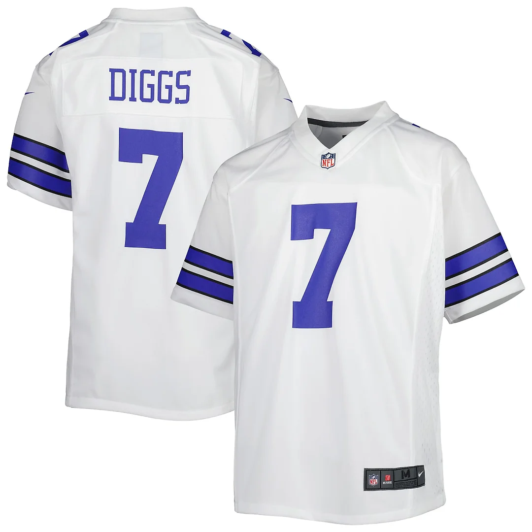 Zennovawear Trevon Diggs Dallas Cowboys Youth Game Jersey - White