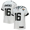 Zennovawear Trevor Lawrence Jacksonville Jaguars Youth Game Jersey - White
