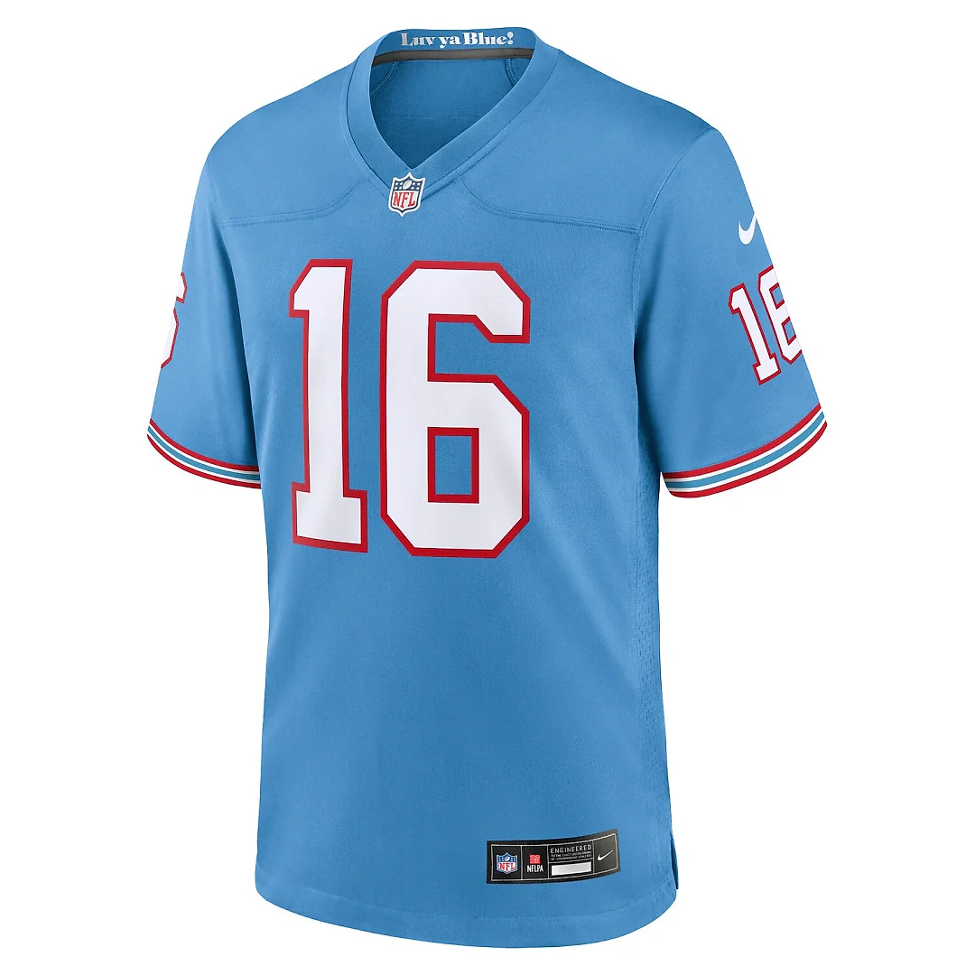 Zennovawear Treylon Burks Tennessee Titans Youth Game Jersey - Light Blue
