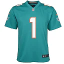 Zennovawear Tua Tagovailoa Miami Dolphins Youth Game Jersey - Aqua