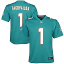 Zennovawear Tua Tagovailoa Miami Dolphins Youth Game Jersey - Aqua