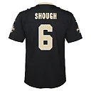 Zennovawear Tyler Shough New Orleans Saints Youth Team Game Jersey - Black