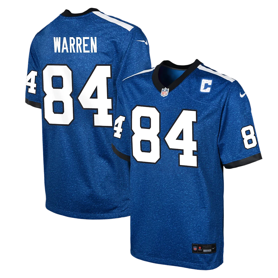 Zennovawear Tyler Warren Indianapolis Colts Youth Alternate 2 Game Jersey - Royal